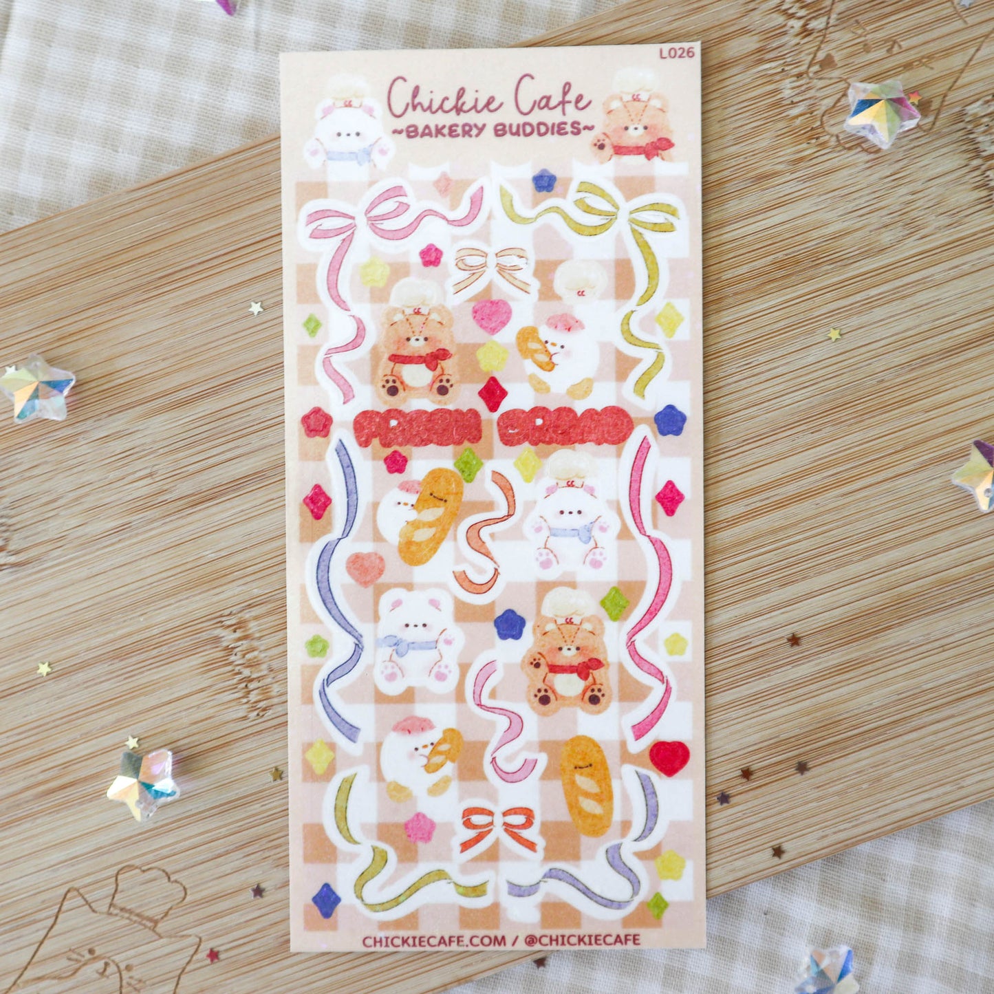 Bakery Ribbon Deco Sticker Sheet