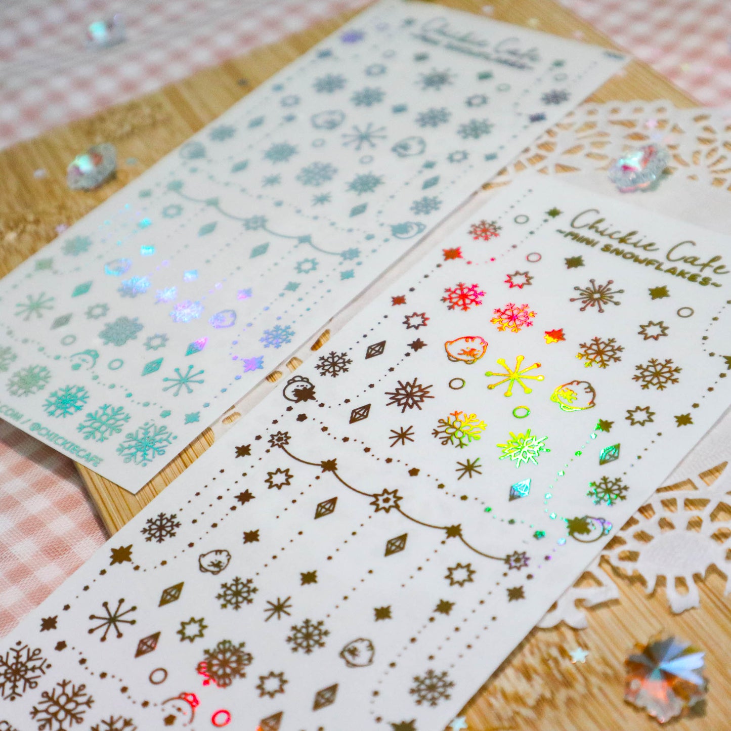 Mini Snowflake Foiled Sticker Sheet