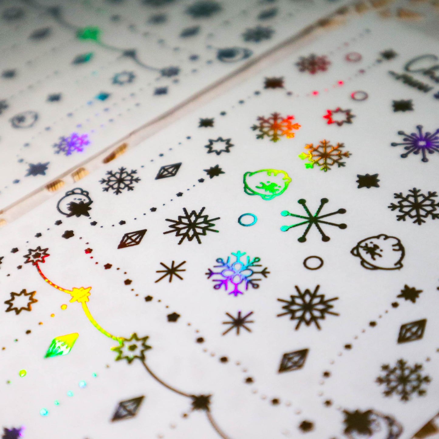 Mini Snowflake Foiled Sticker Sheet