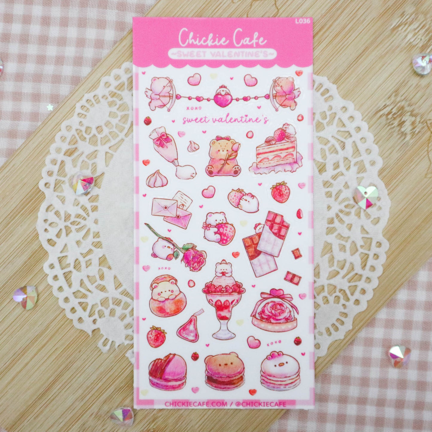 Sweet Valentine's Sticker Sheet - 10% OFF