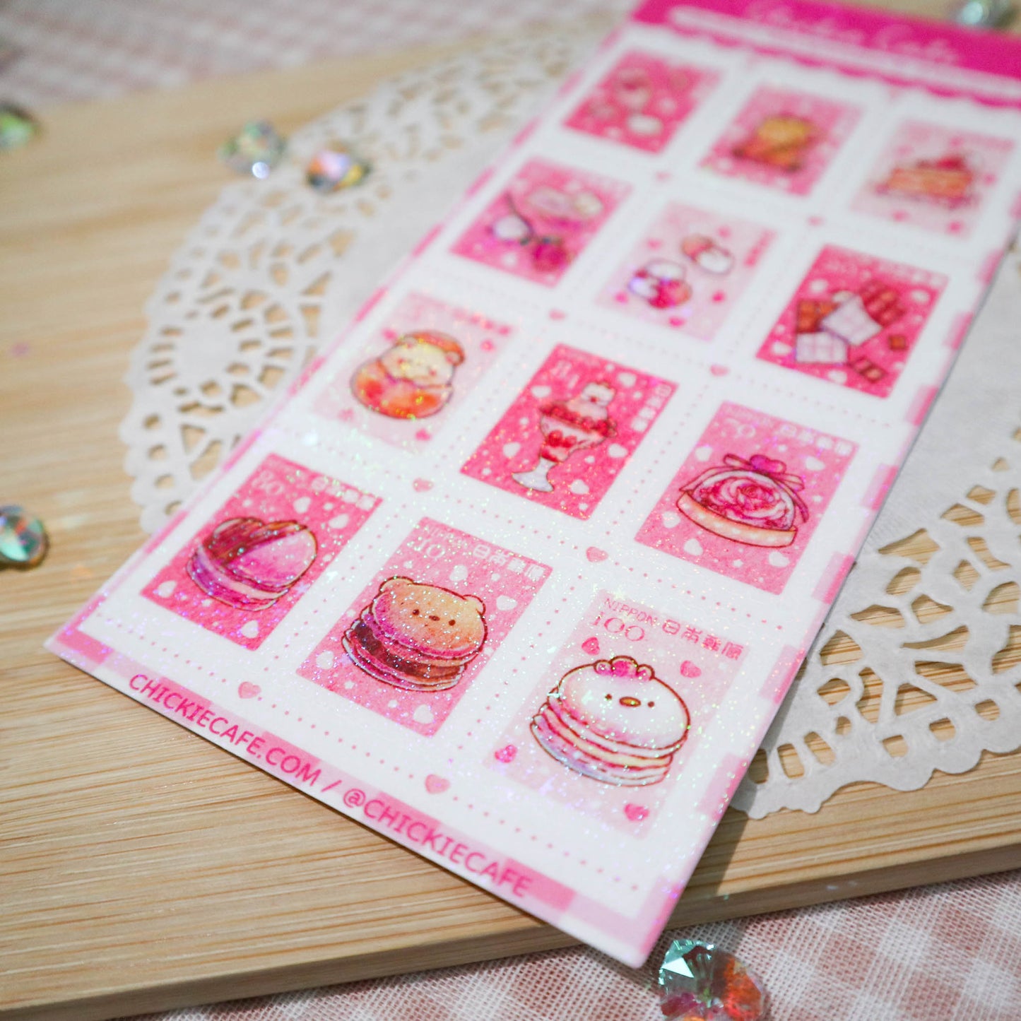 Sweet Valentine's Stamps Sticker Sheet - 10% OFF