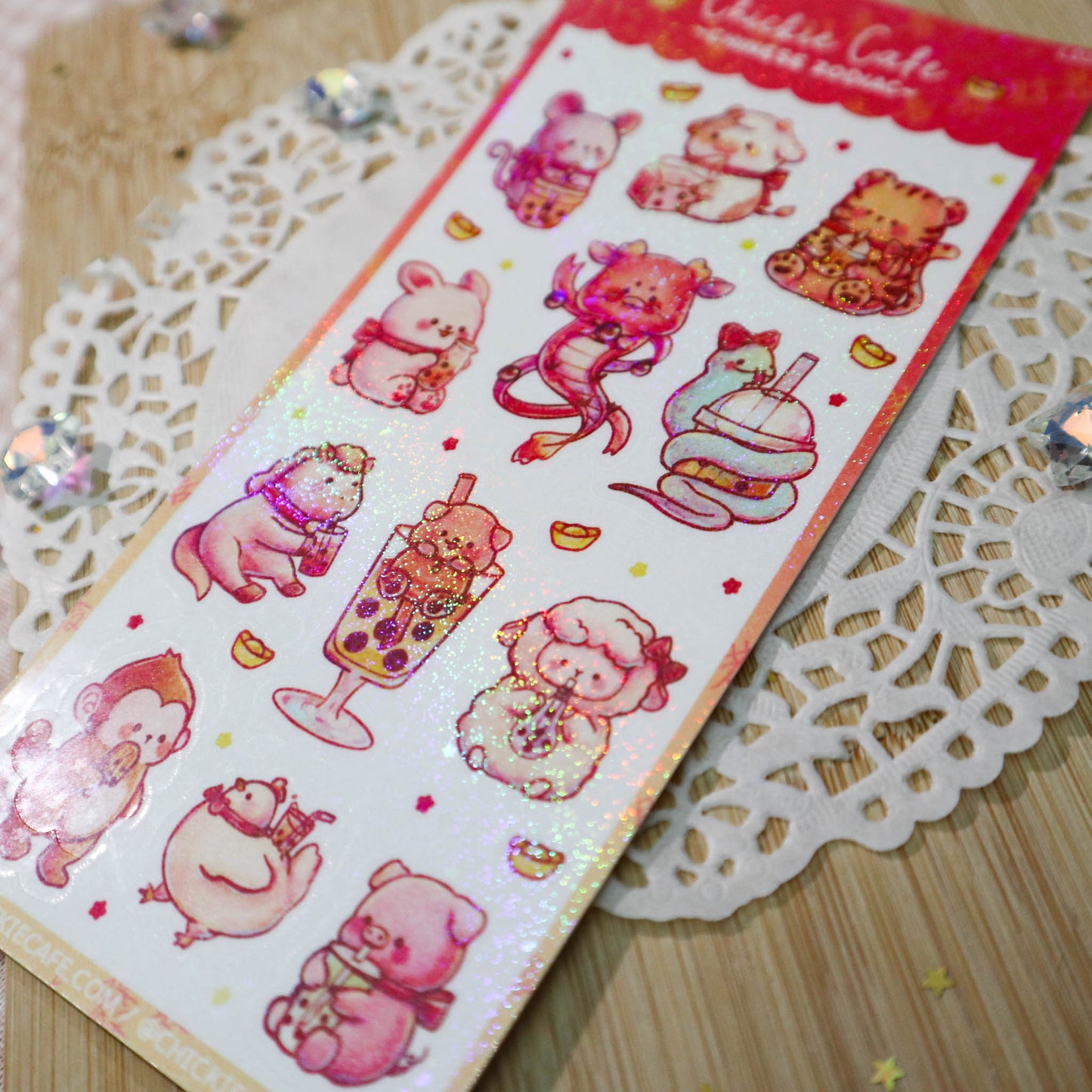 Chinese Zodiac Sign Sticker Sheet