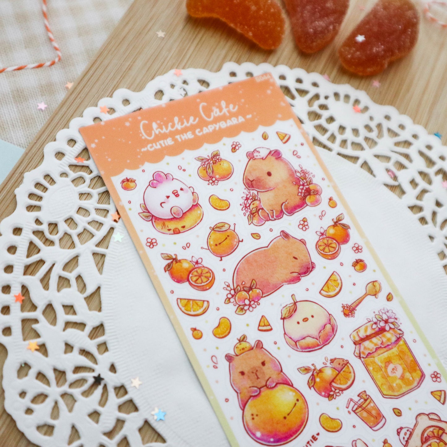 Cutie the Capybara Sticker Sheet