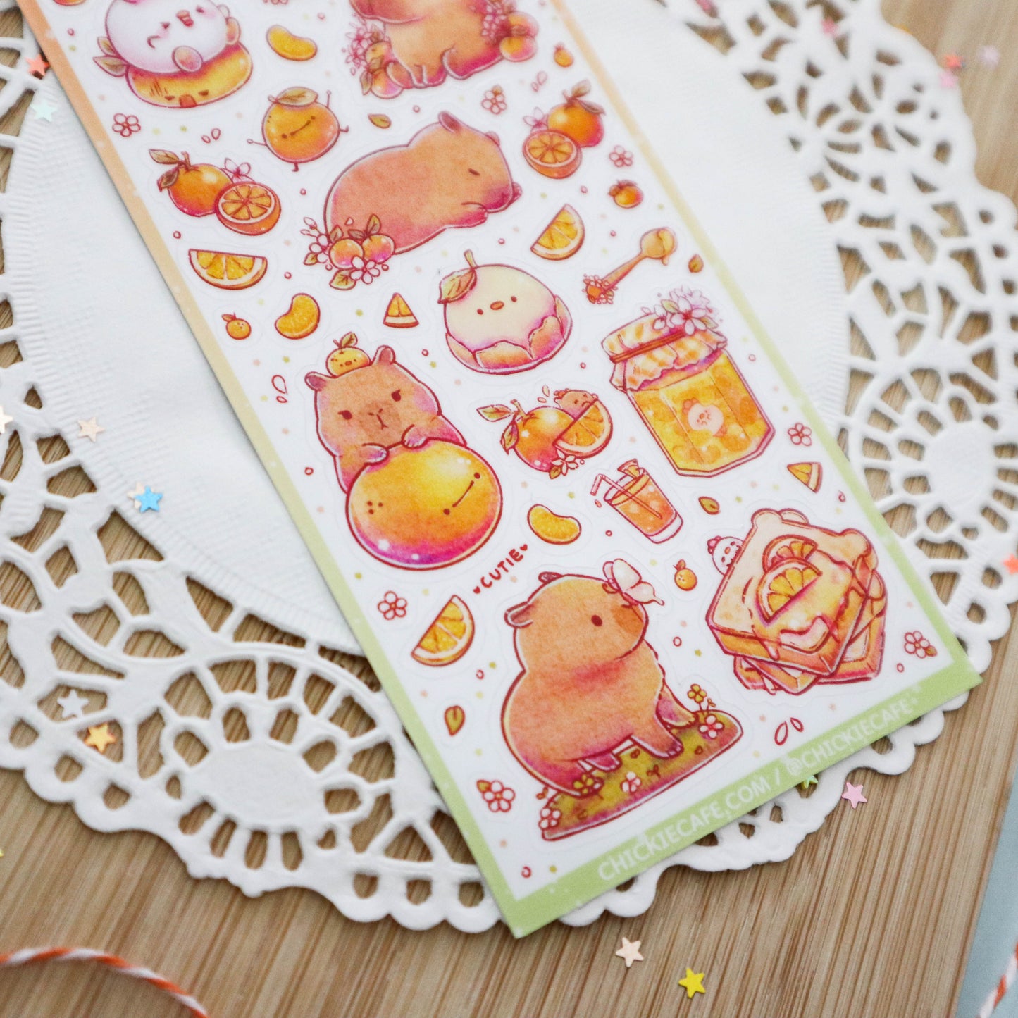 Cutie the Capybara Sticker Sheet