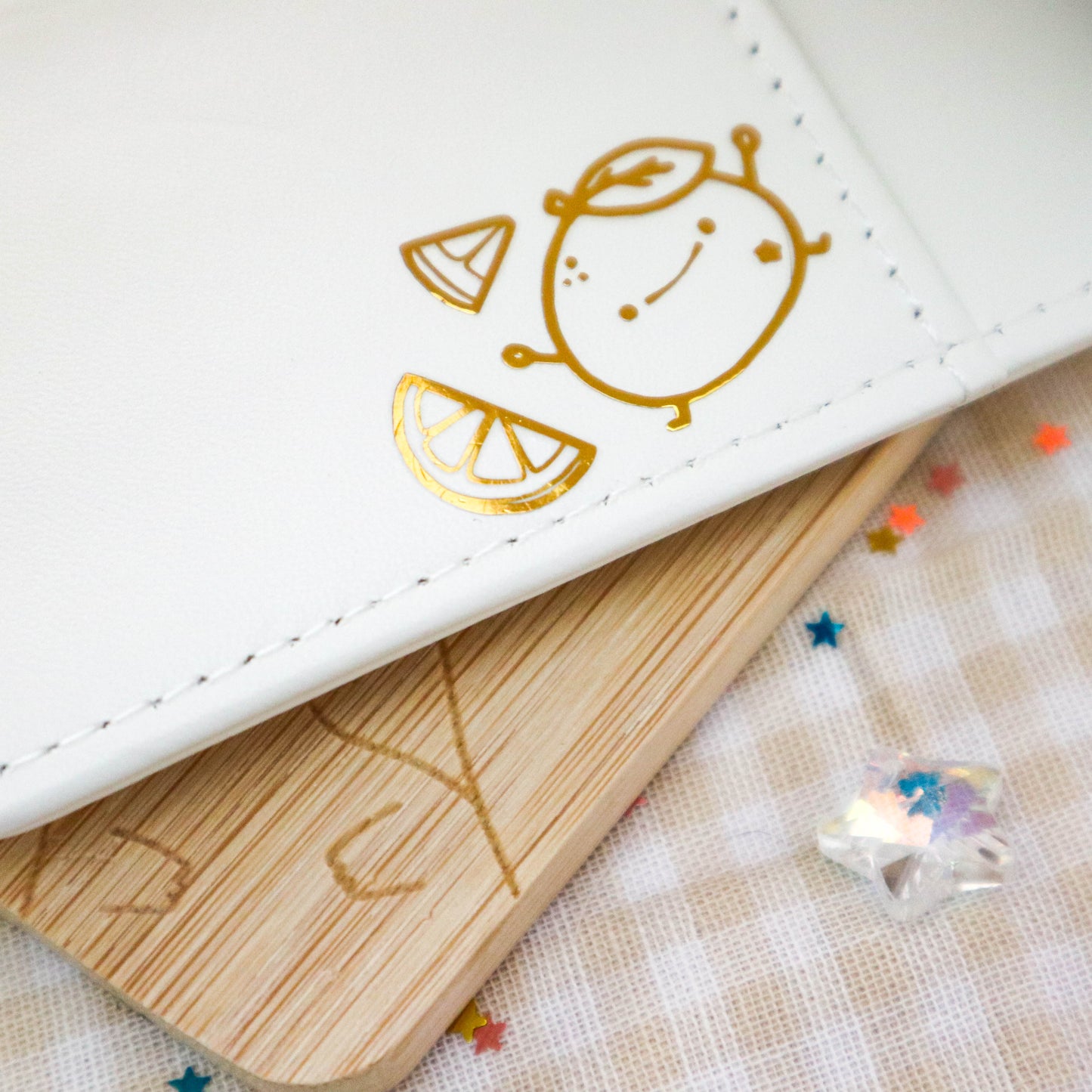 Cute Capybara A6 Binder - White