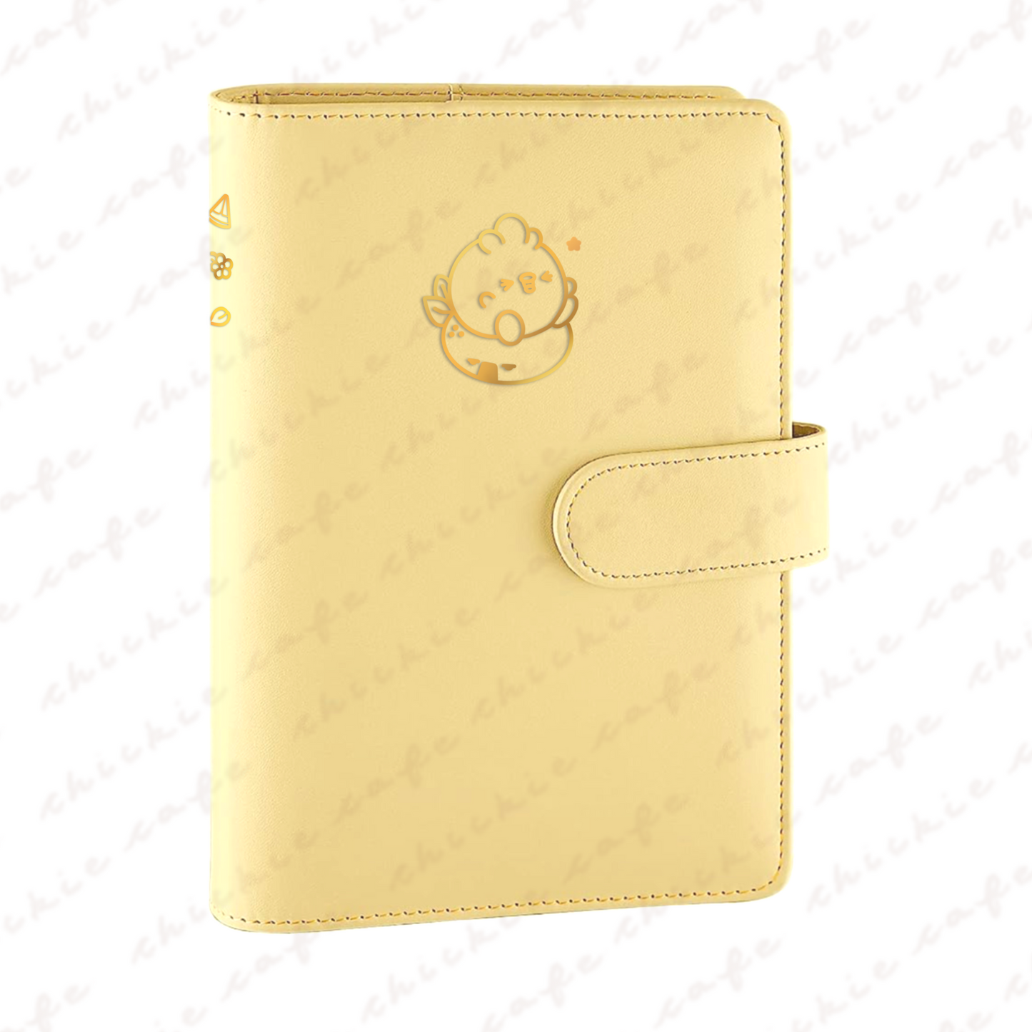 Cute Capybara A6 Binder - Yellow