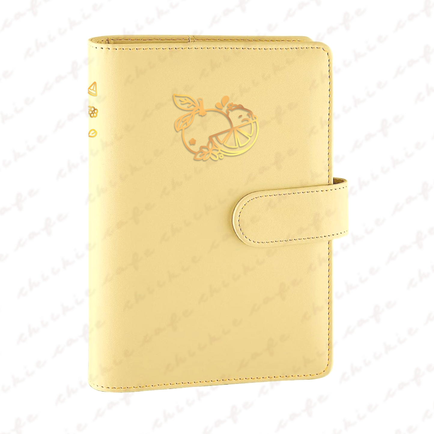 Cute Capybara A6 Binder - Yellow