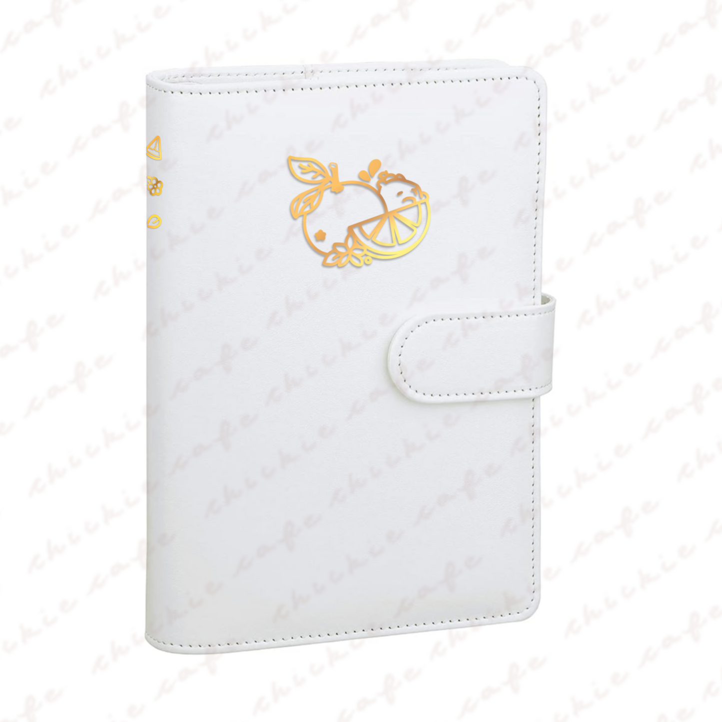 Cute Capybara A6 Binder - White