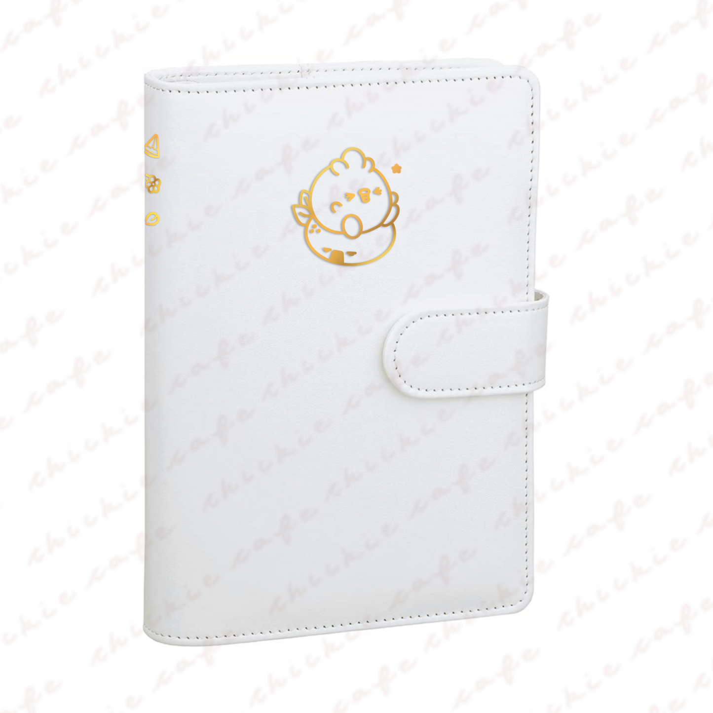 Cute Capybara A6 Binder - White