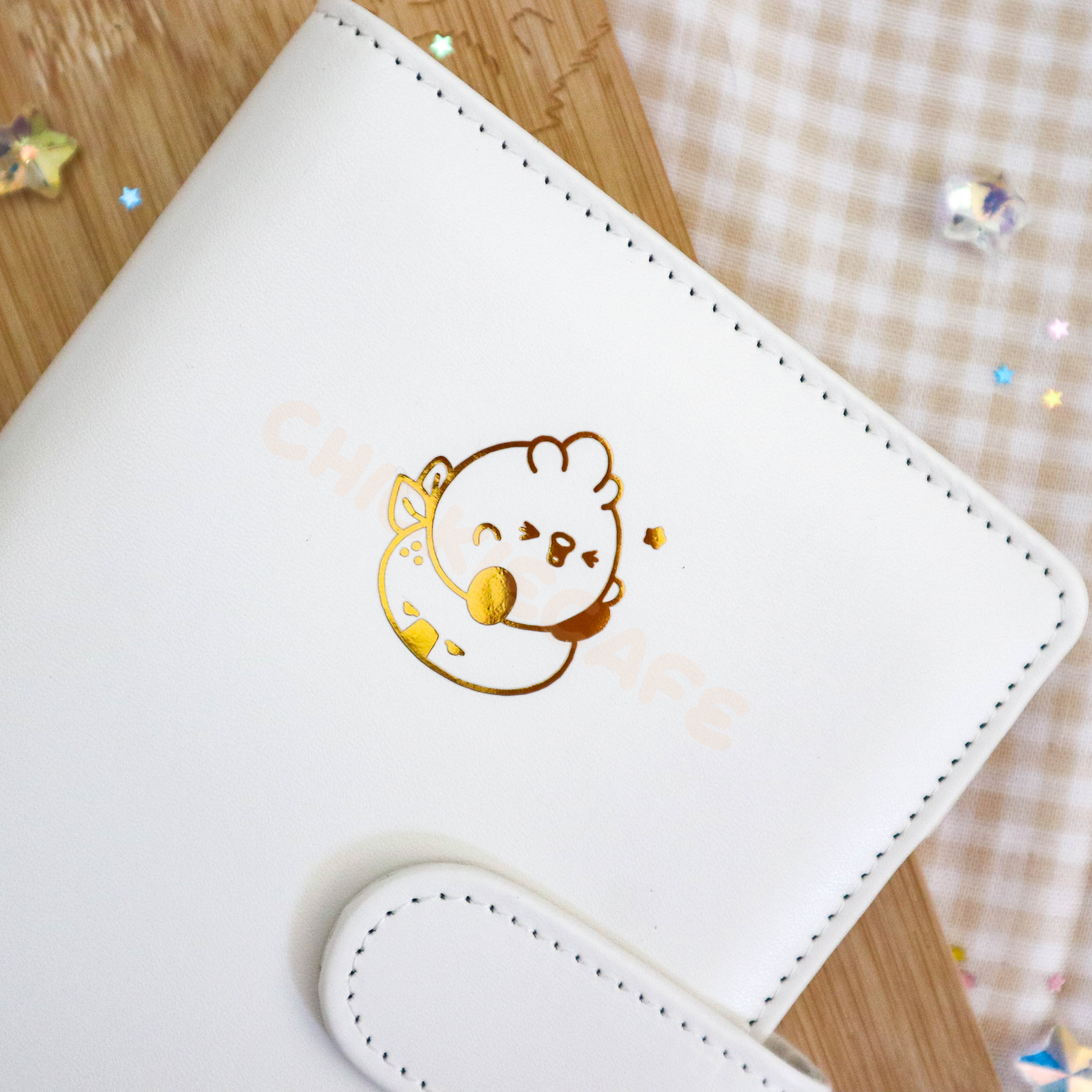 Cute Capybara A6 Binder - White