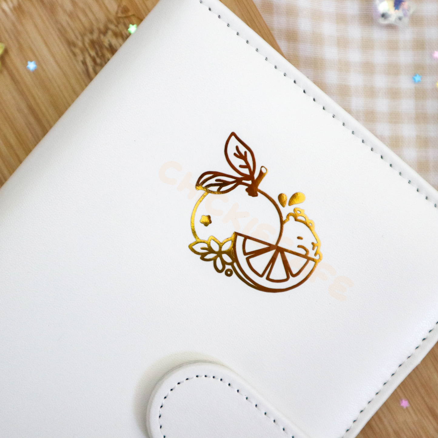 Cute Capybara A6 Binder - White