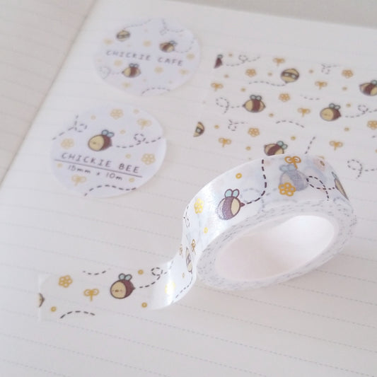 Chickie Bee Gold Foil Washi Tape